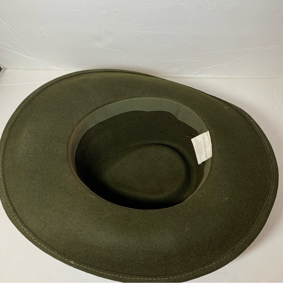 Liz Claiborne Chocolate Brown Wide Brim Hat With Beaded Strap - Picture 8 of 11